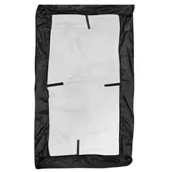 Penutup Ayunan Hollywood Ringan dengan Konstruksi Kokoh untuk Area Outdoor (hitam)